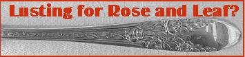 Rose and Leaf Silver Flatware on Liz CJ